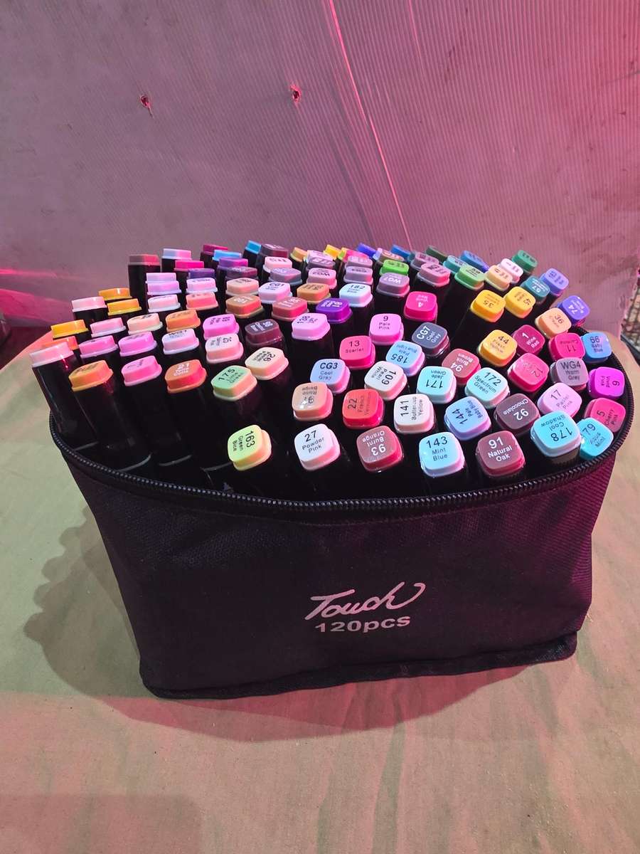 120 PIECE TWIN MARKER PENS(THICK AND THIN LINES)