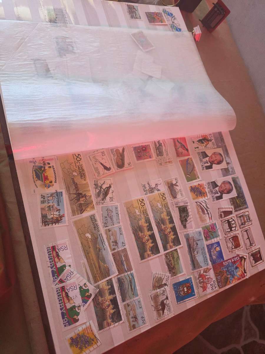 ALBUM OF USED STAMPS(MOSTLY SA)