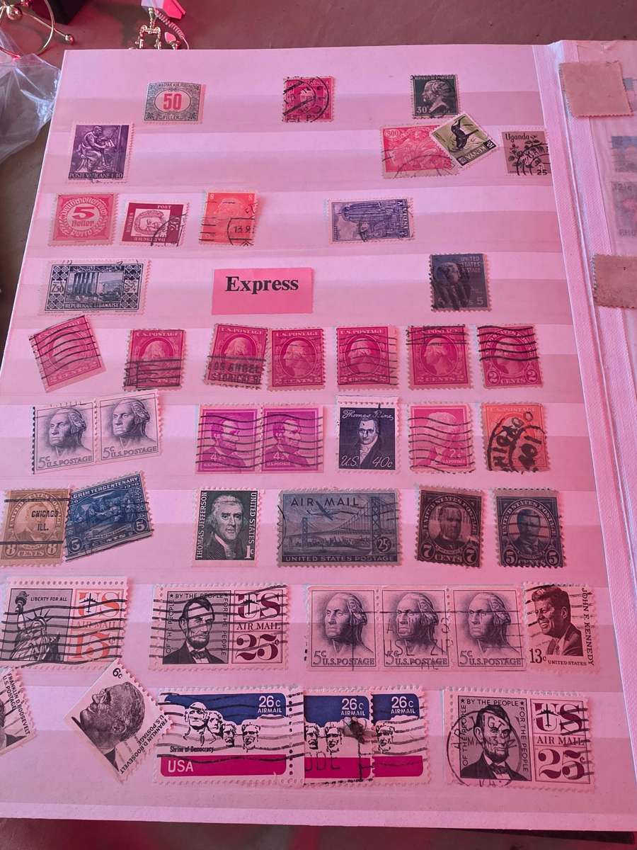 ALBUM OF USED STAMPS(MOSTLY SA)