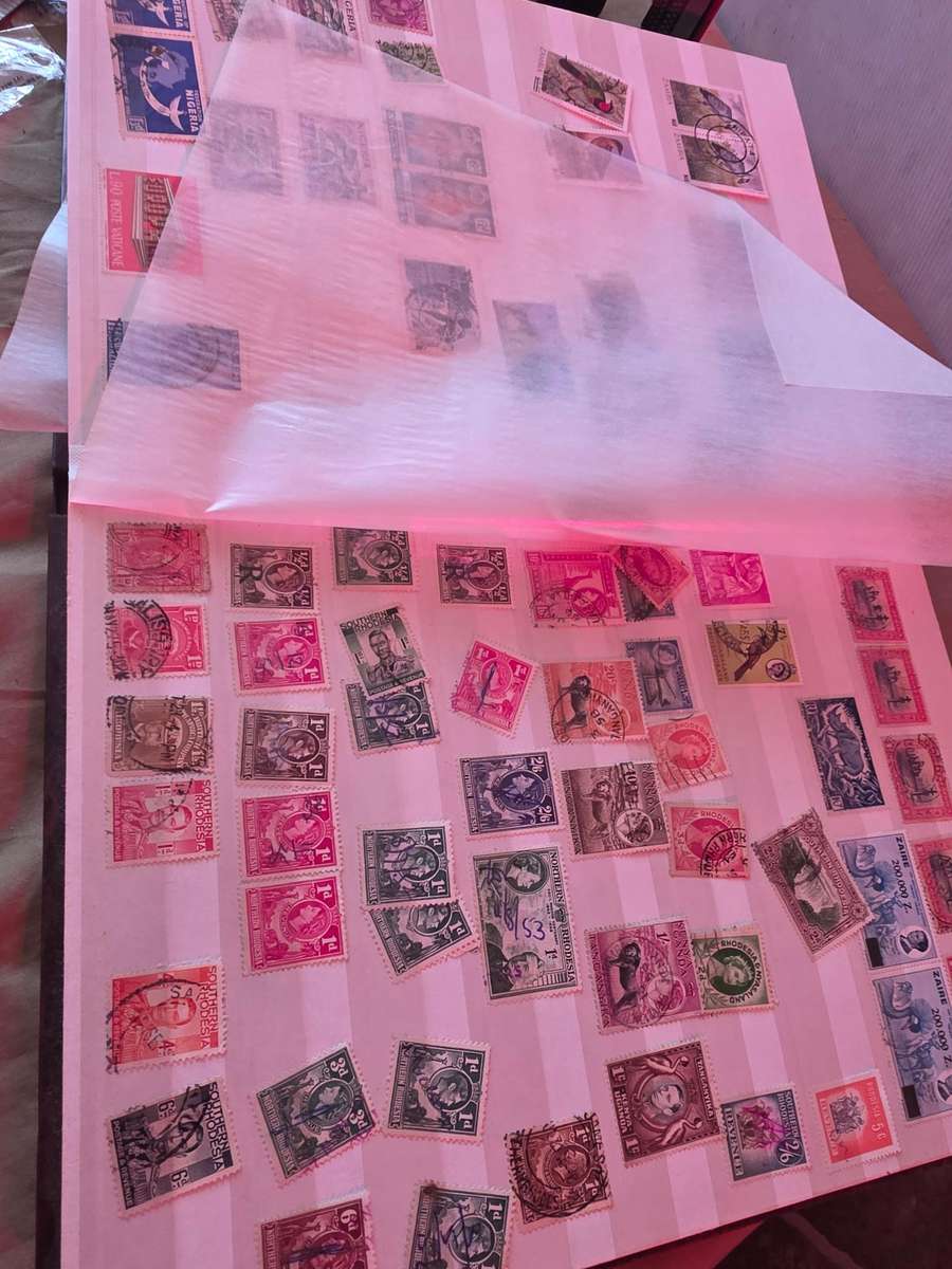 ALBUM OF USED STAMPS(MOSTLY SA)