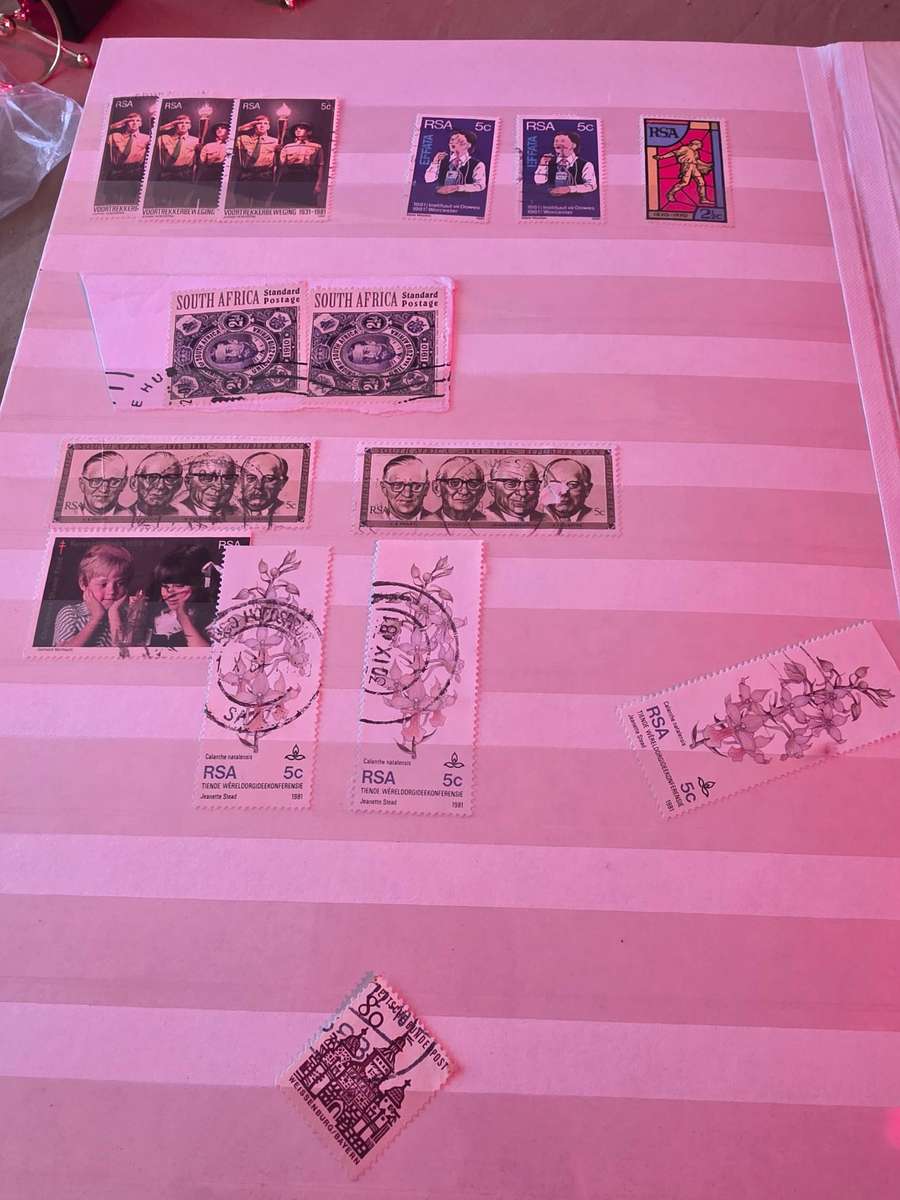 ALBUM OF USED STAMPS(MOSTLY SA)