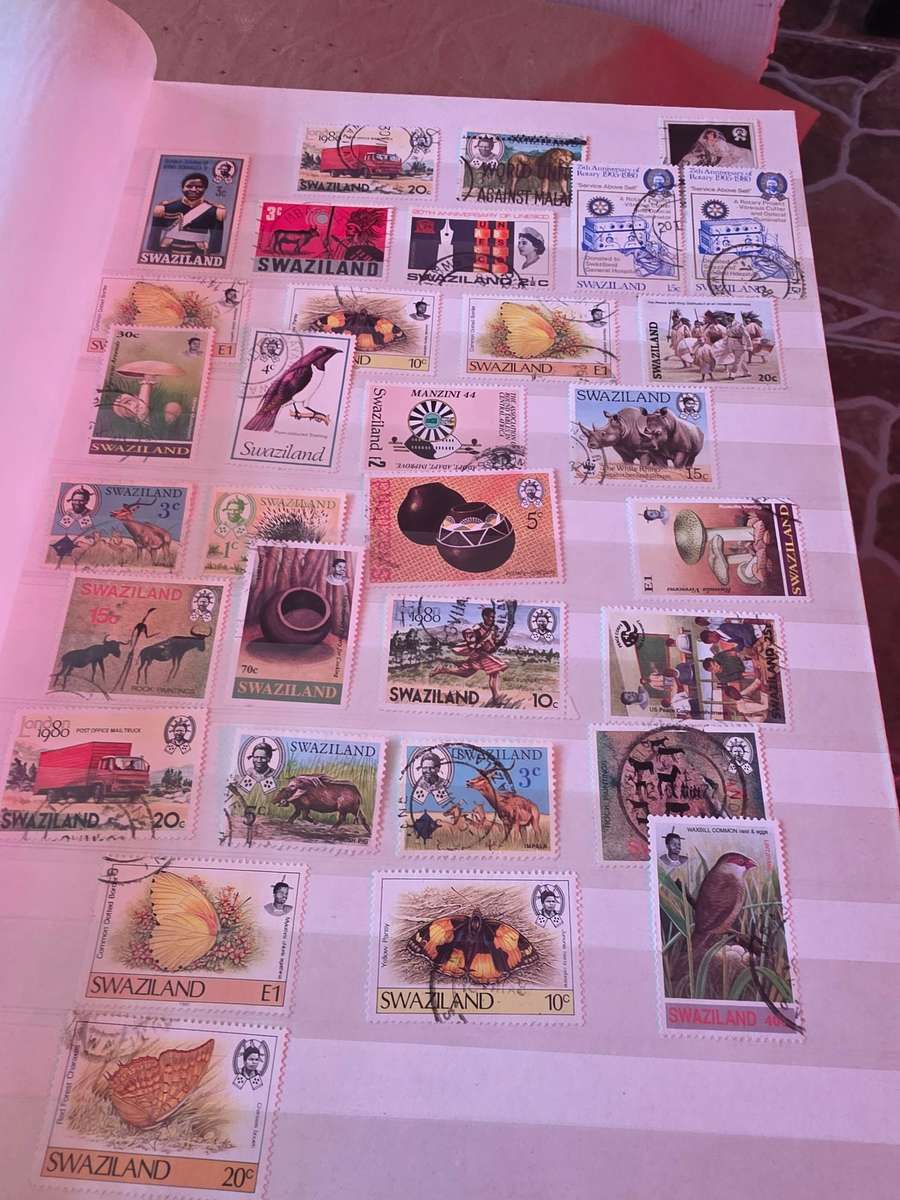ALBUM OF USED STAMPS(MOSTLY SA)