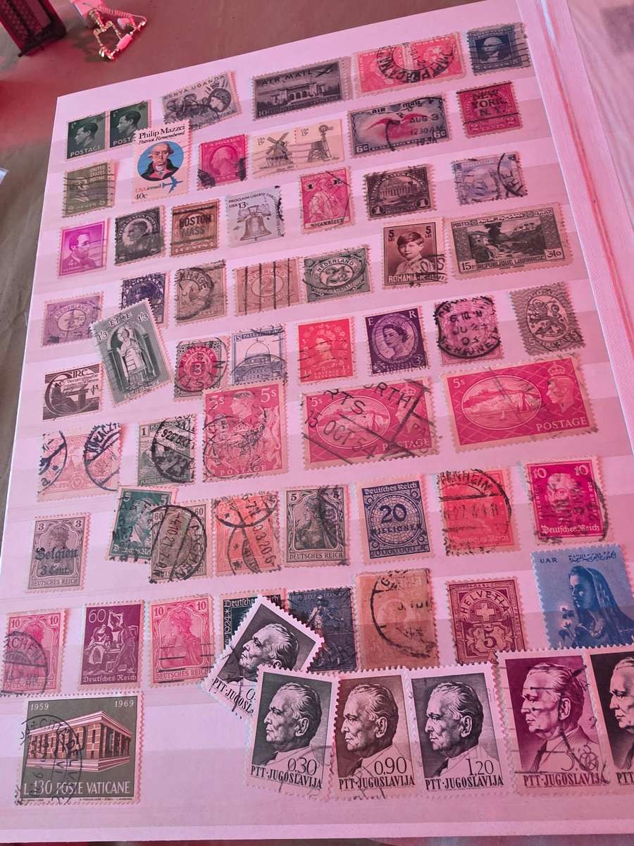 ALBUM OF USED STAMPS(MOSTLY SA)