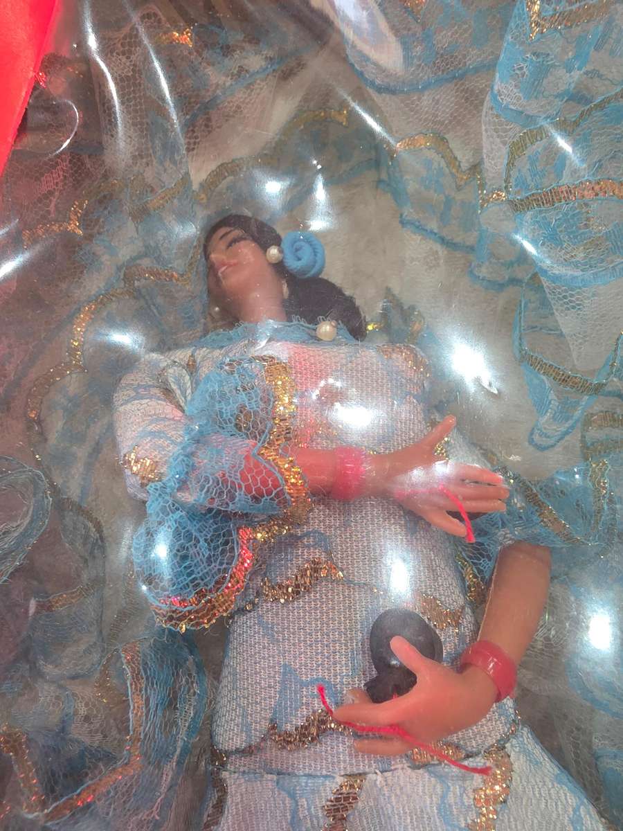 VINTAGE SPANISH CHICKLANA DANCING DOLL IN ORIGINAL BOX(UNOPENED)