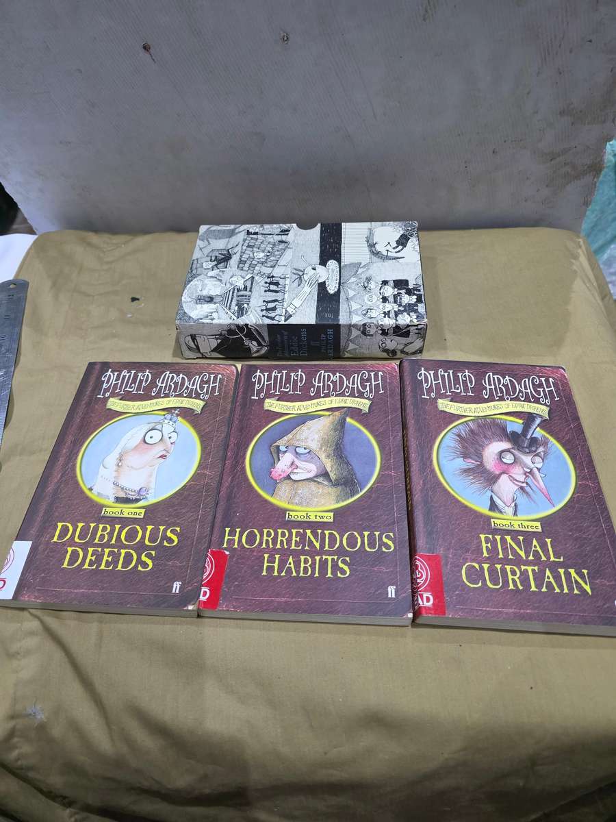 THE FURTHER ADVENTURES OF EDDIE DICKENS PHILIP ARDAGH SET OF 3 NOVELS