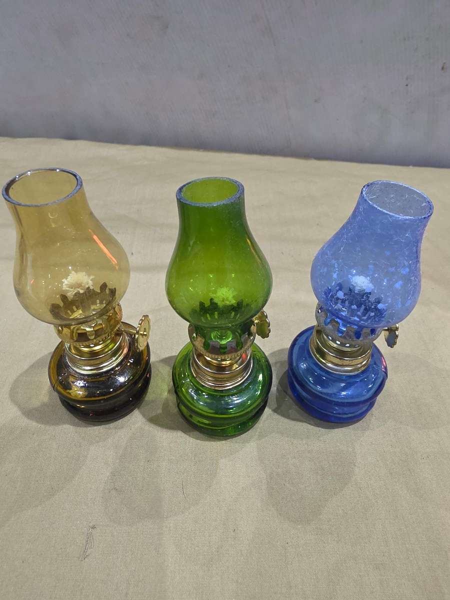 4 PIECE KEROSENE LAMPS(10CM HEIGHT)