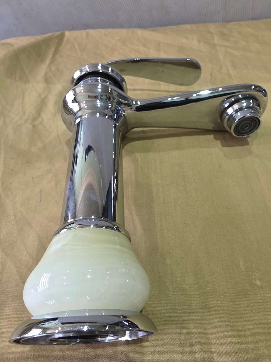 STAINLESS STEEL/MARBLE MIXER FAUCET