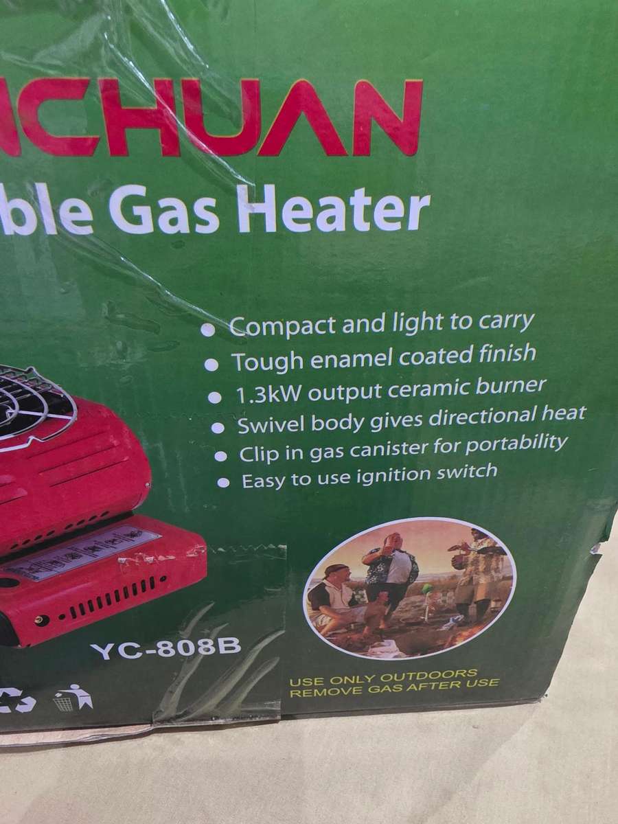 2 IN ONE PORTABLE GAS HEATER/STOVE