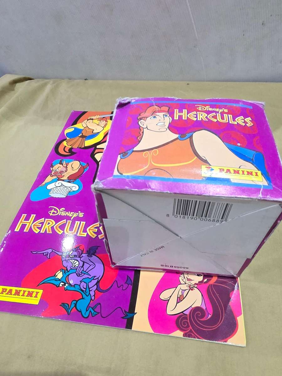 COLLECTORS HERCULES STICKER ALBUM INCL.A BOX 180 OF STICKERS (PANINI PRODUCT)