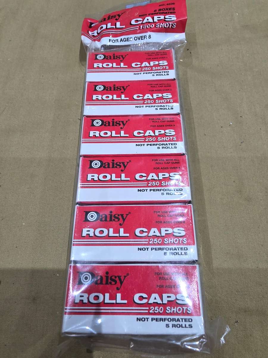 6 BOXES DAISY ROLL CAPS(250 SHOTS IN A BOX)