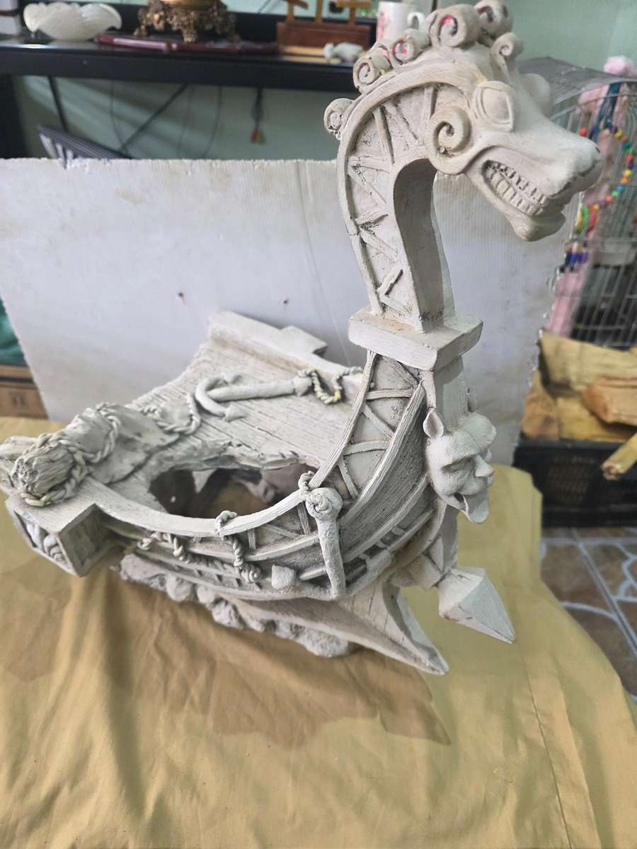 AQUARIUM HALF VIKING SHIP DECOR(FOR LARGE TANKS)