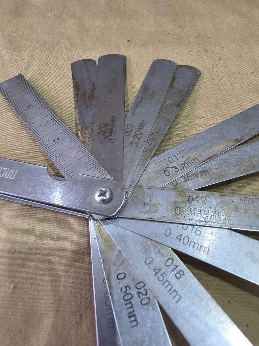 VINTAGE STAINLESS STEEL FEELER GAUGE
