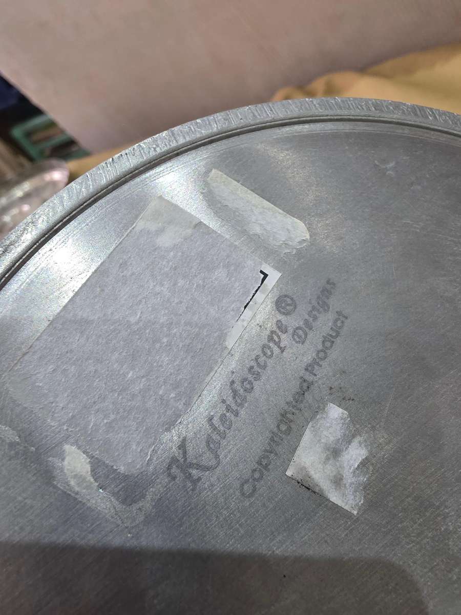 LADY FIGURE PEWTER TRAY( CAROL BOYES STYLE)