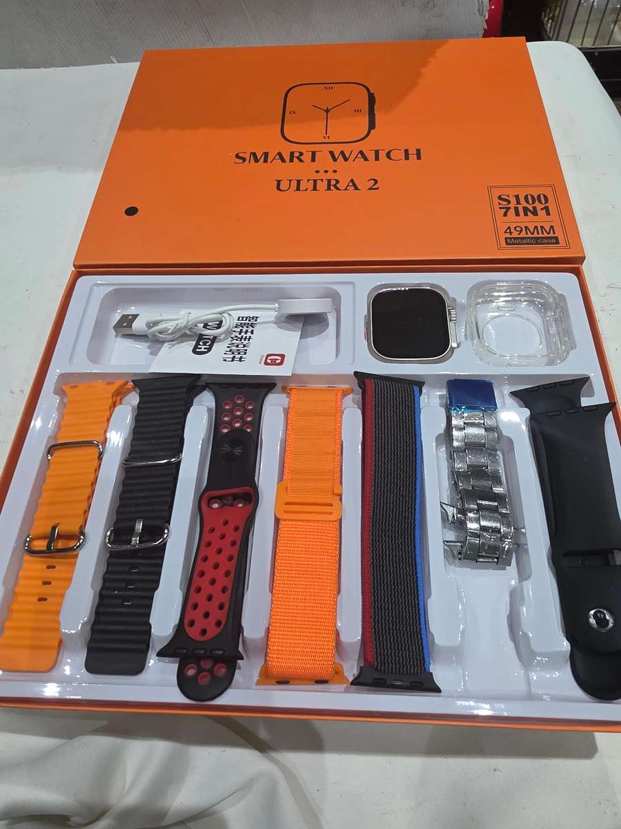 SMART WATCH ULTRA 2 WITH 7 CHANGEABLE STRAPS