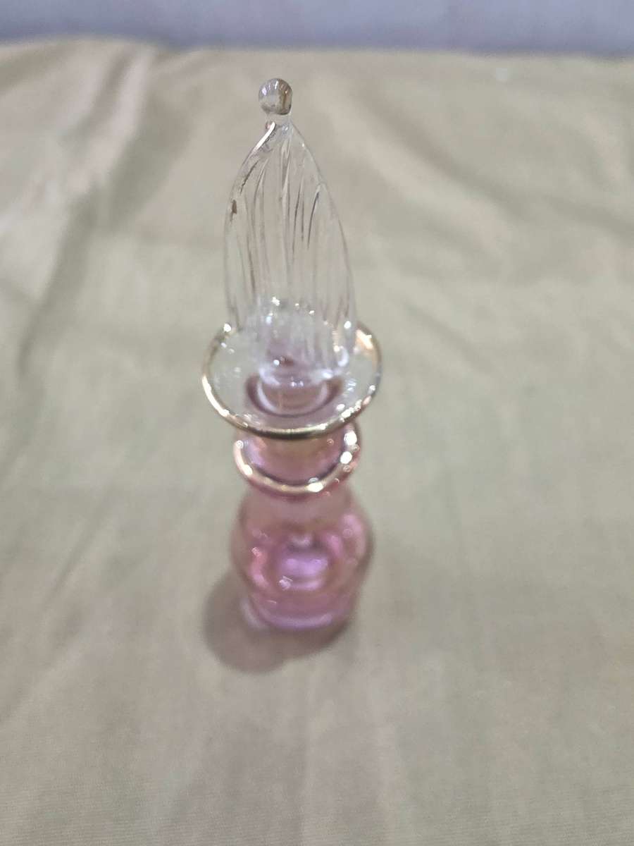 VINTAGE EGYPTIAN GLASS PERFUME BOTTLE