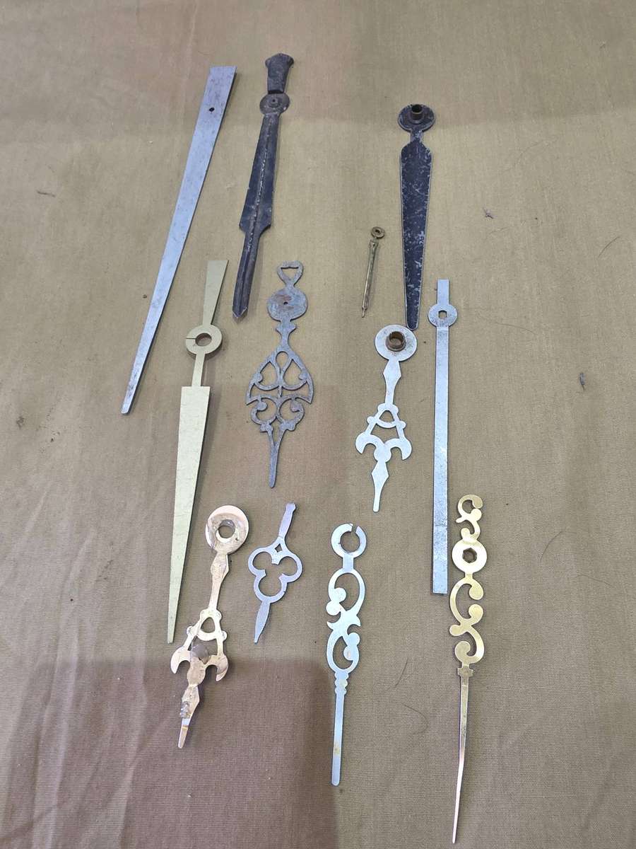 12 PIECE VINTAGE METAL CLOCK DIALS