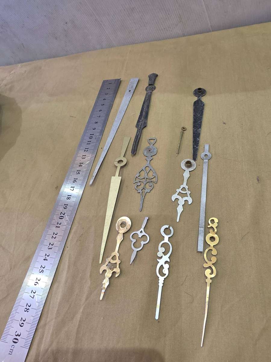 12 PIECE VINTAGE METAL CLOCK DIALS