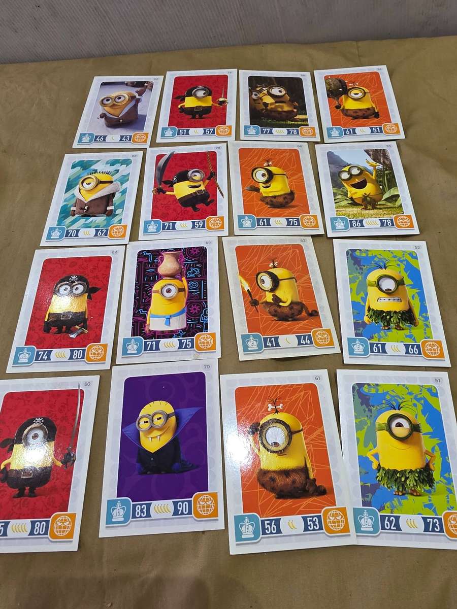 56 X MINIONS LIMITED EDITION TRADING CARDS