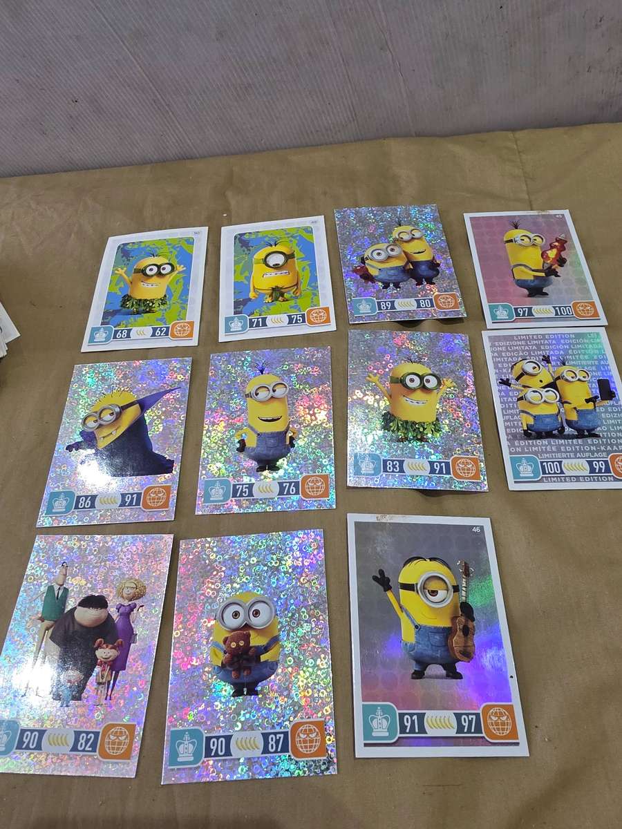 56 X MINIONS LIMITED EDITION TRADING CARDS