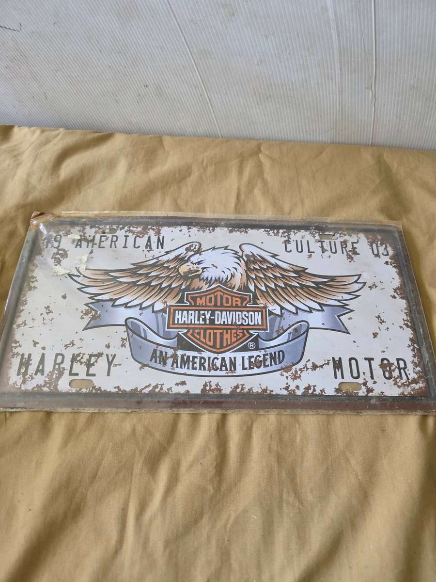 HARLEY DAVIDSON METAL SIGN(30 X 15CM)