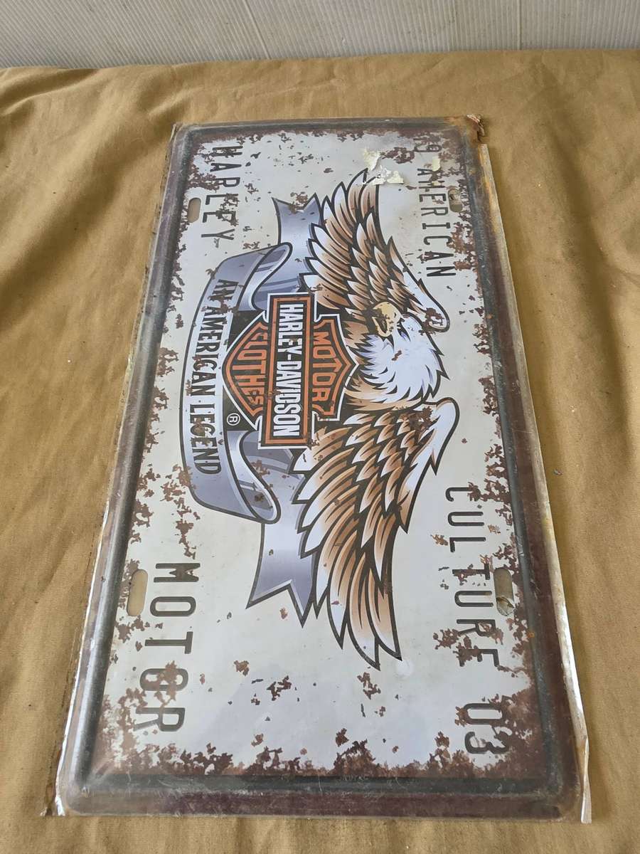 HARLEY DAVIDSON METAL SIGN(30 X 15CM)