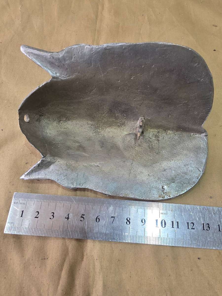 VINTAGE SILVER METAL MASK