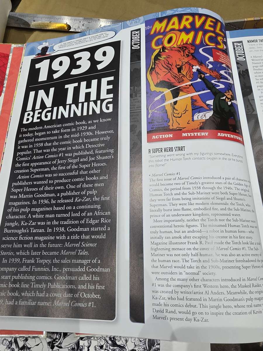 MARVEL CHRONICLE A YEAR BY YEAR HISTORY BOOK(HARDCOVER)UNUSED-1939 TO 2007