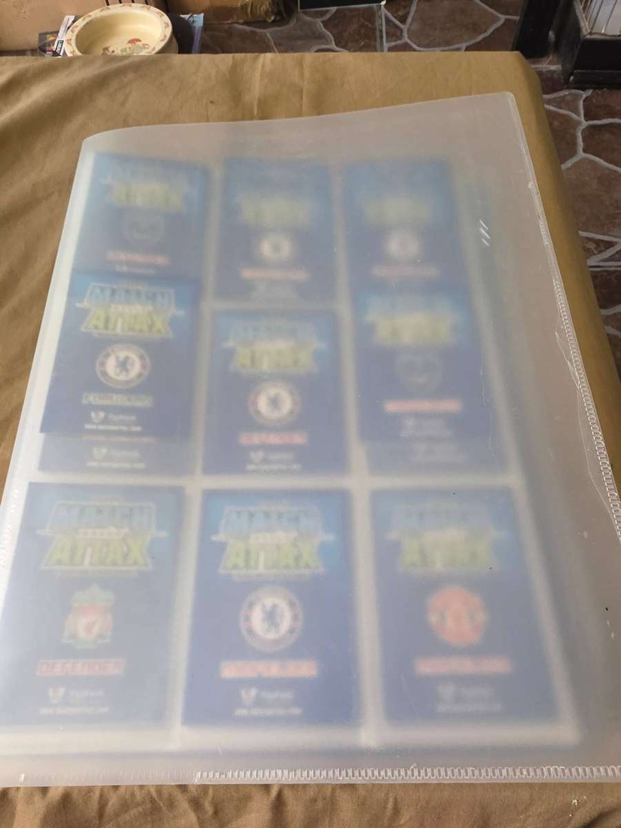 OVER 90 DIFFERENT MATCH ATTAX COLLECTABLE CARDS WITH ALBUM