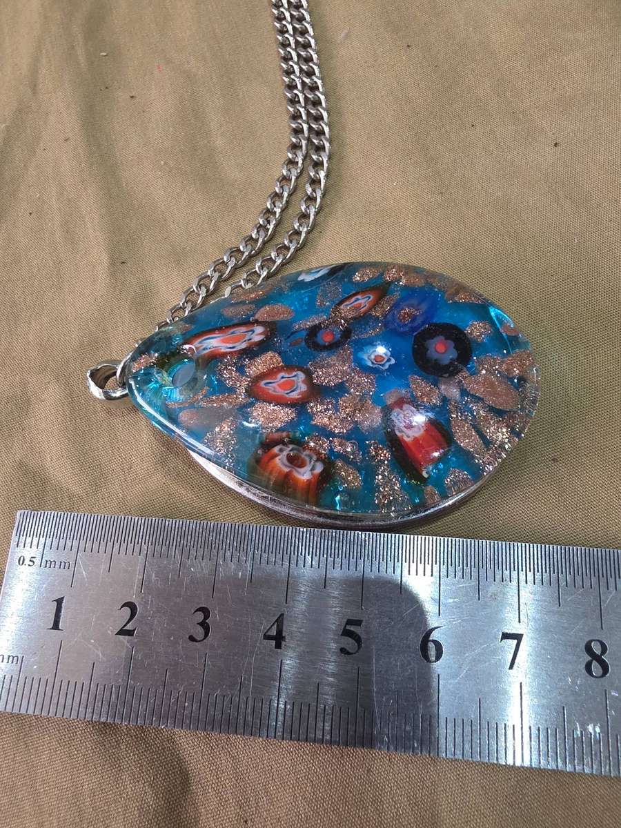 HANDMADE MILLEFIORI VINTAGE NECKLACE(COULD BE MURANO GLASS)