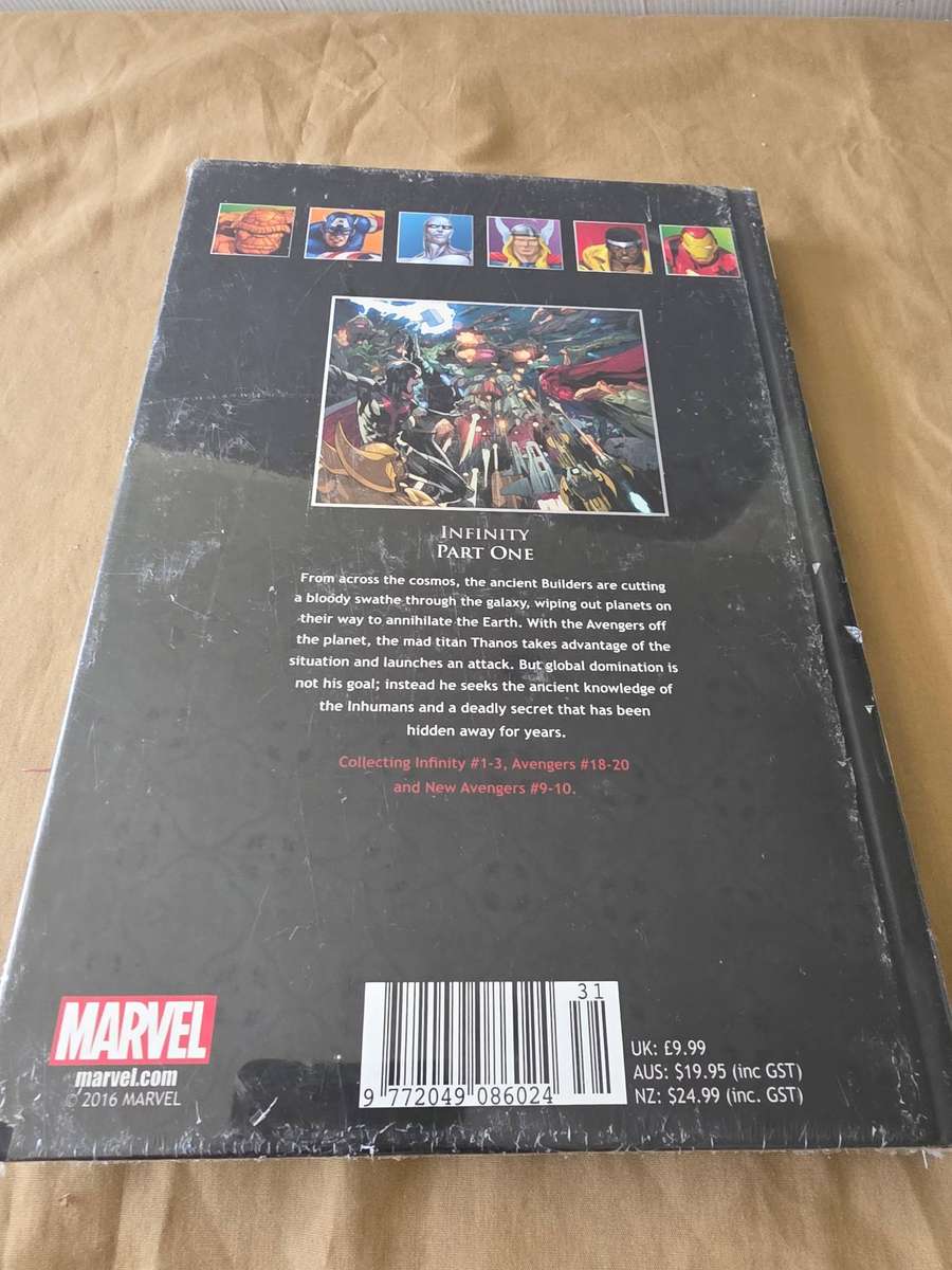 MARVEL SUPERHEROES HARDCOVER COMIC (INFINITY) PART ONE