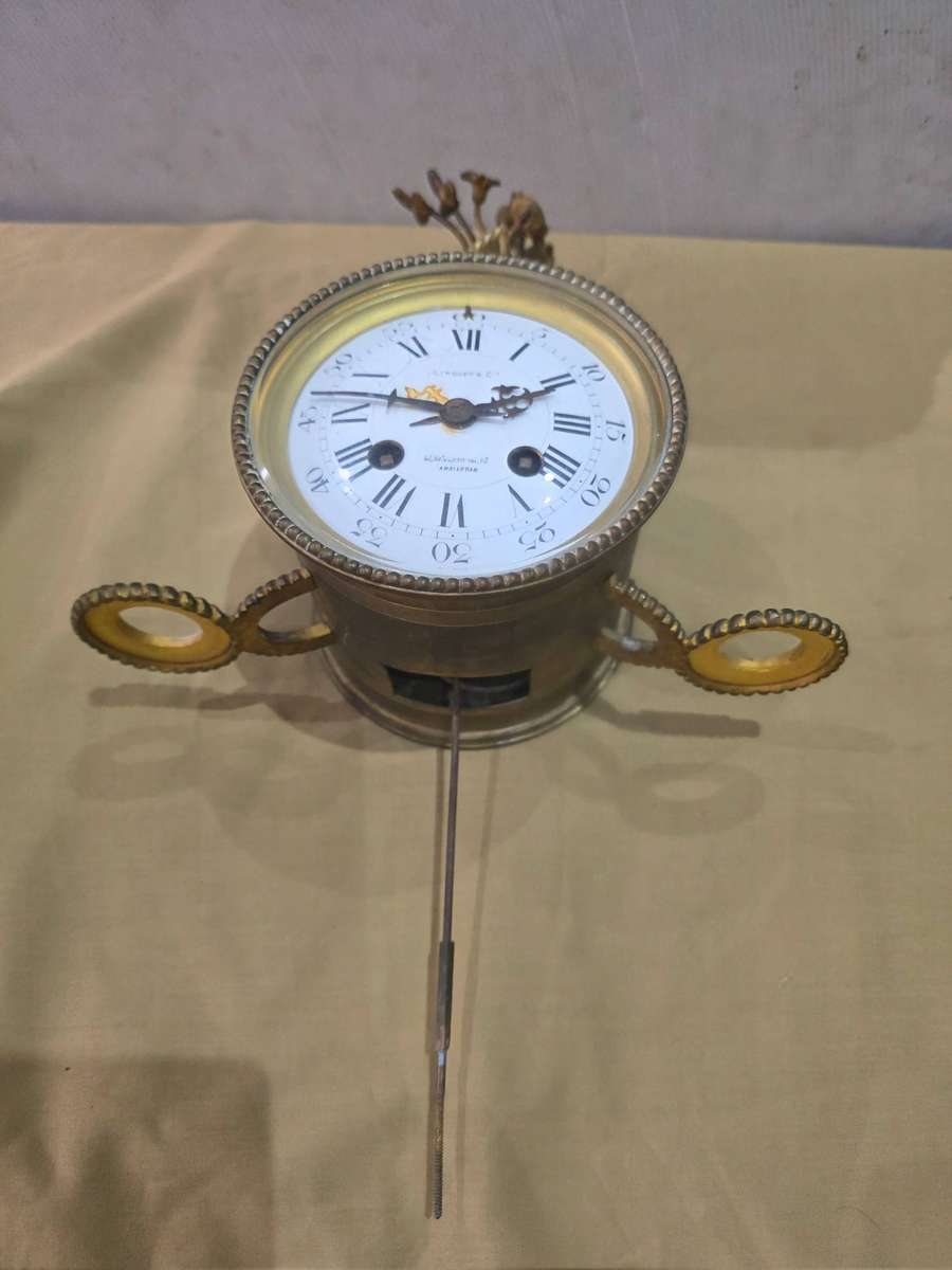 BRASS/BRONZE METAL MECHANICAL CLOCK