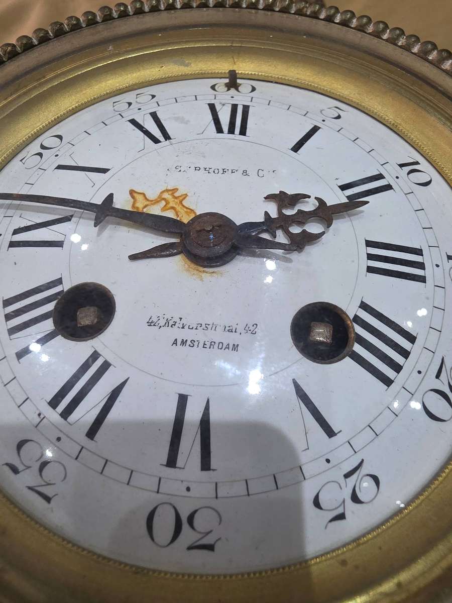BRASS/BRONZE METAL MECHANICAL CLOCK
