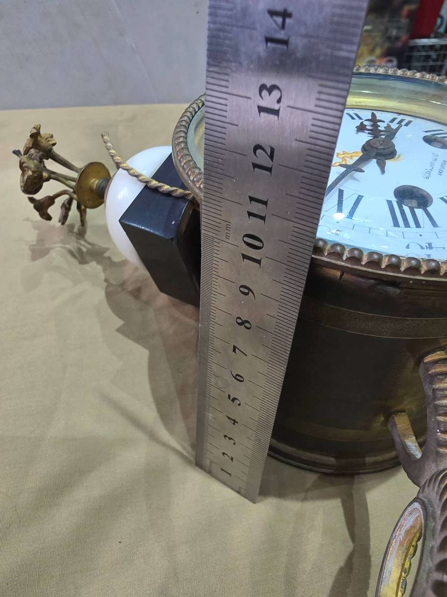 BRASS/BRONZE METAL MECHANICAL CLOCK