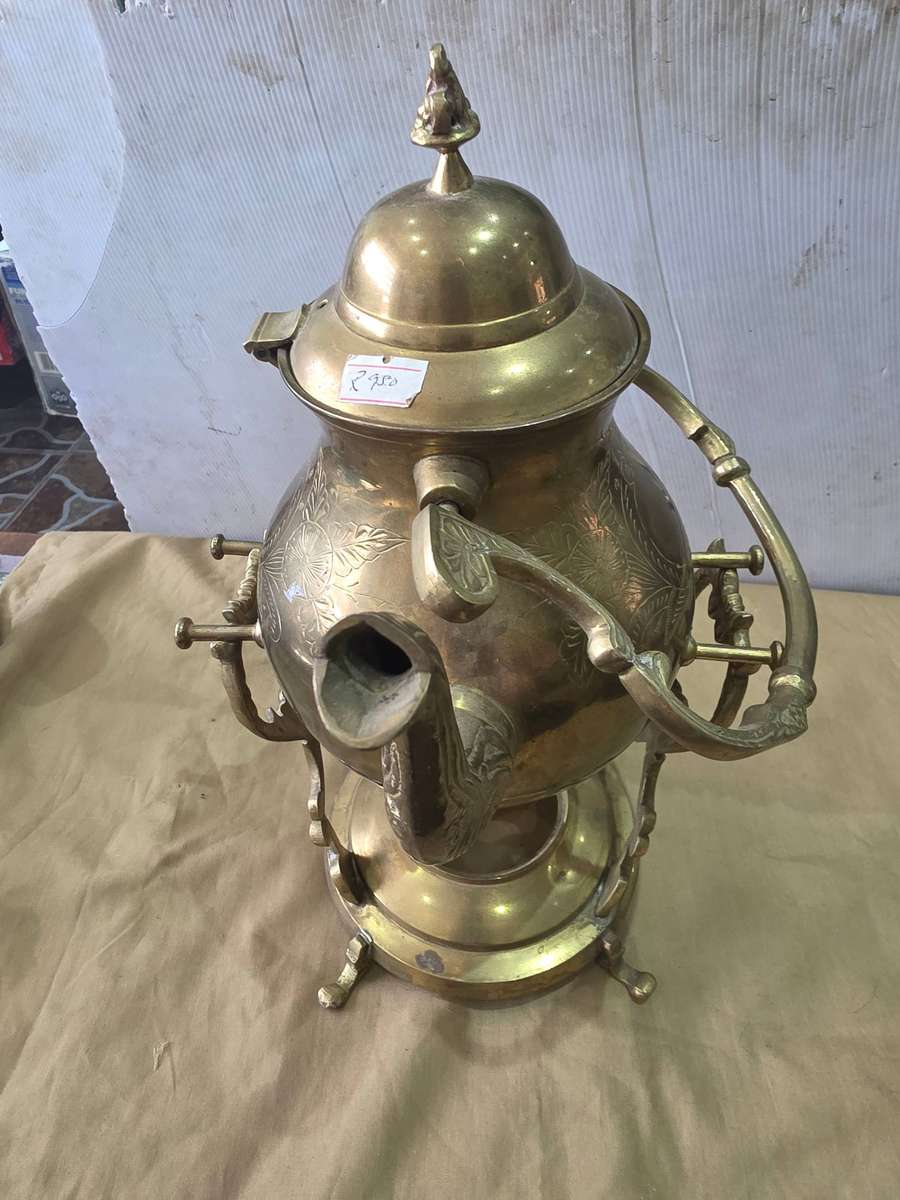 VINTAGE BRASS TILTING COFFEE/TEAPOT