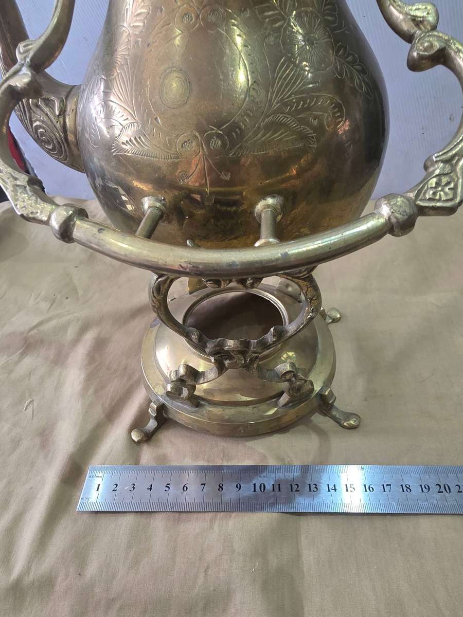 VINTAGE BRASS TILTING COFFEE/TEAPOT