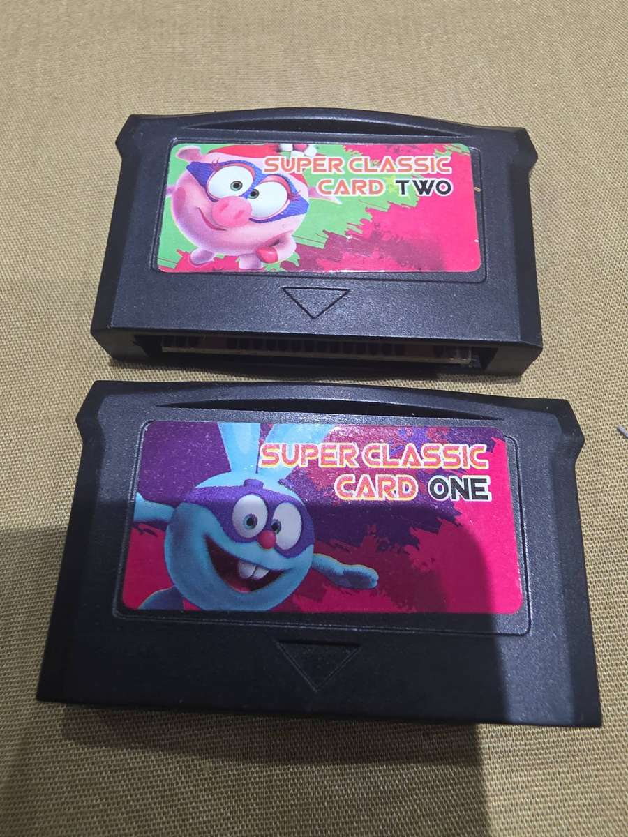 PVP POCKET GAME WITH TWO GAME CARTRIDGES