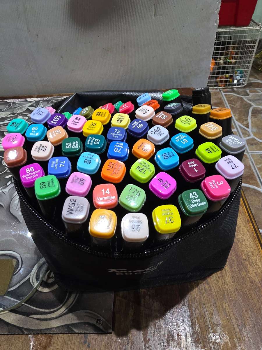 60 PIECE TWIN SIDED(THICK OF THIN) MARKER PENS