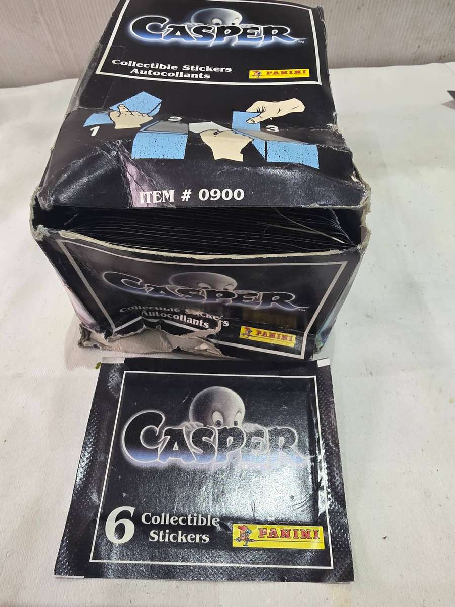 BOX OF 50 CASPER THE FRIENDLY GHOST COLLECTABLE STICKERS(300 STICKERS)