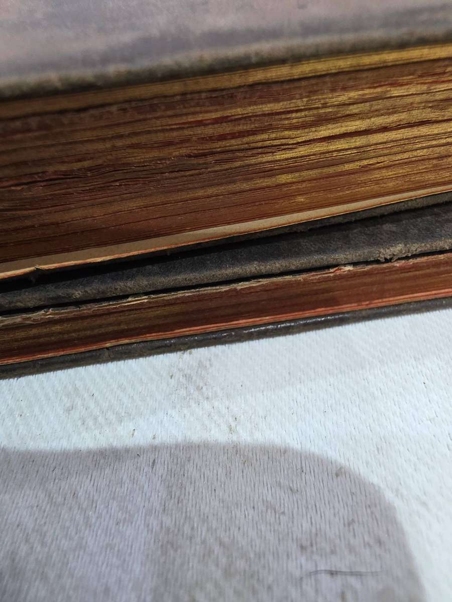 VERY OLD LEATHER BOUND(GOLD LEAF) SET OF TWO COMMON PRAYER AND HYMNS BOOK FROM THE CHURCH OF ENGLAND