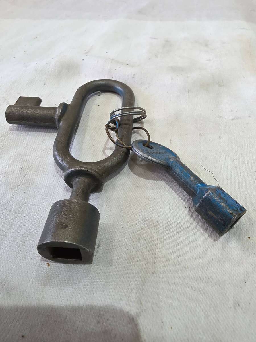 VERY OLD KEY LOCKING SUSTEM(MOST PROBABLY FOR METERED UNITS)