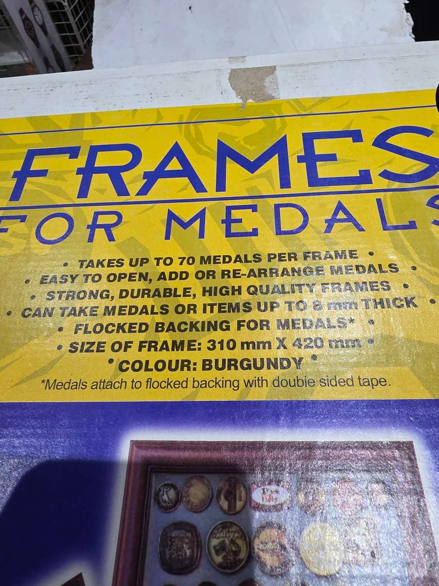 FRAME FOR MEDALS(TAKES UP TO 70 MEDALS)