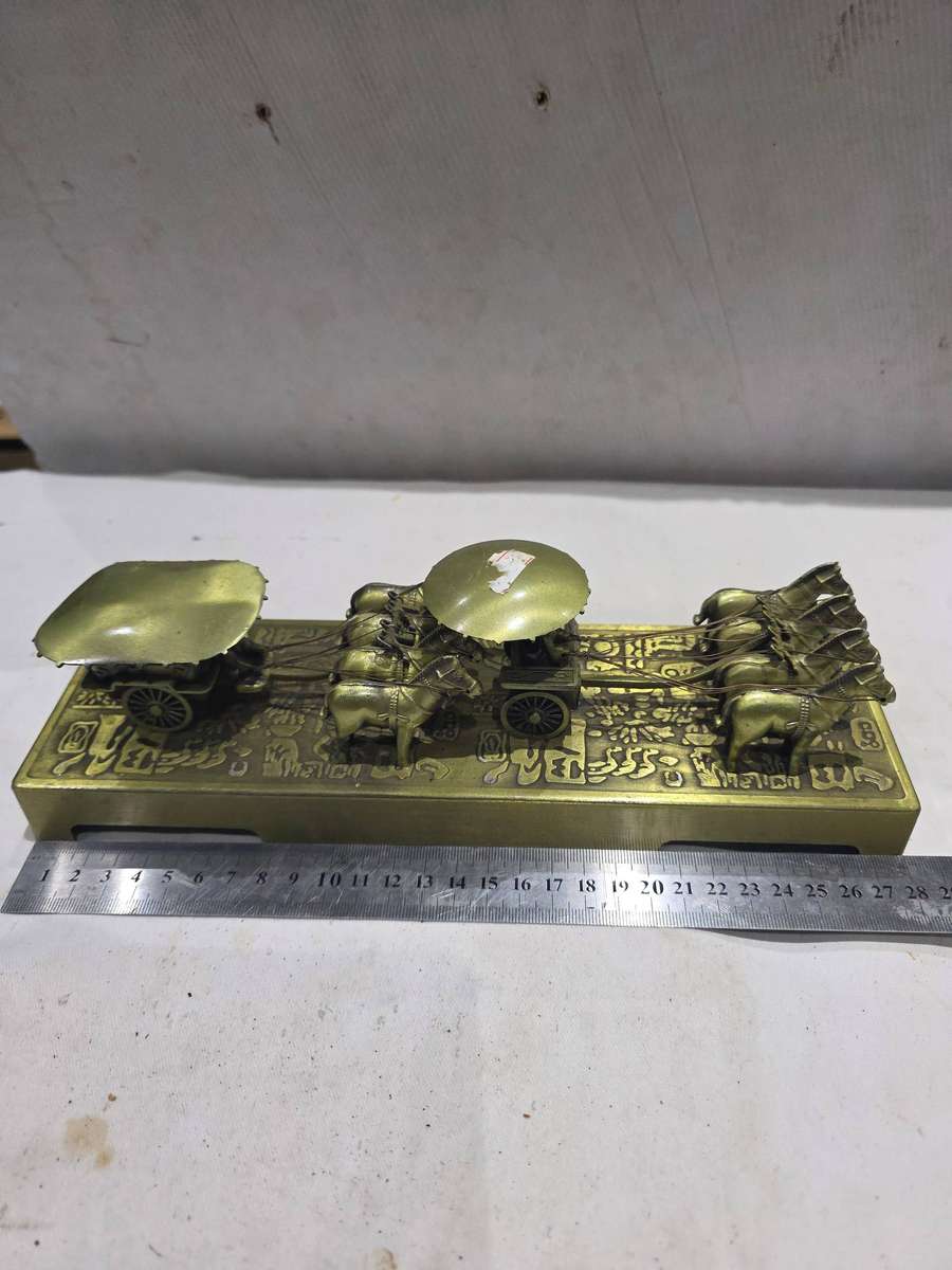 ANCIENT CHINESE BRONZE CHARIOT (REPLICA)