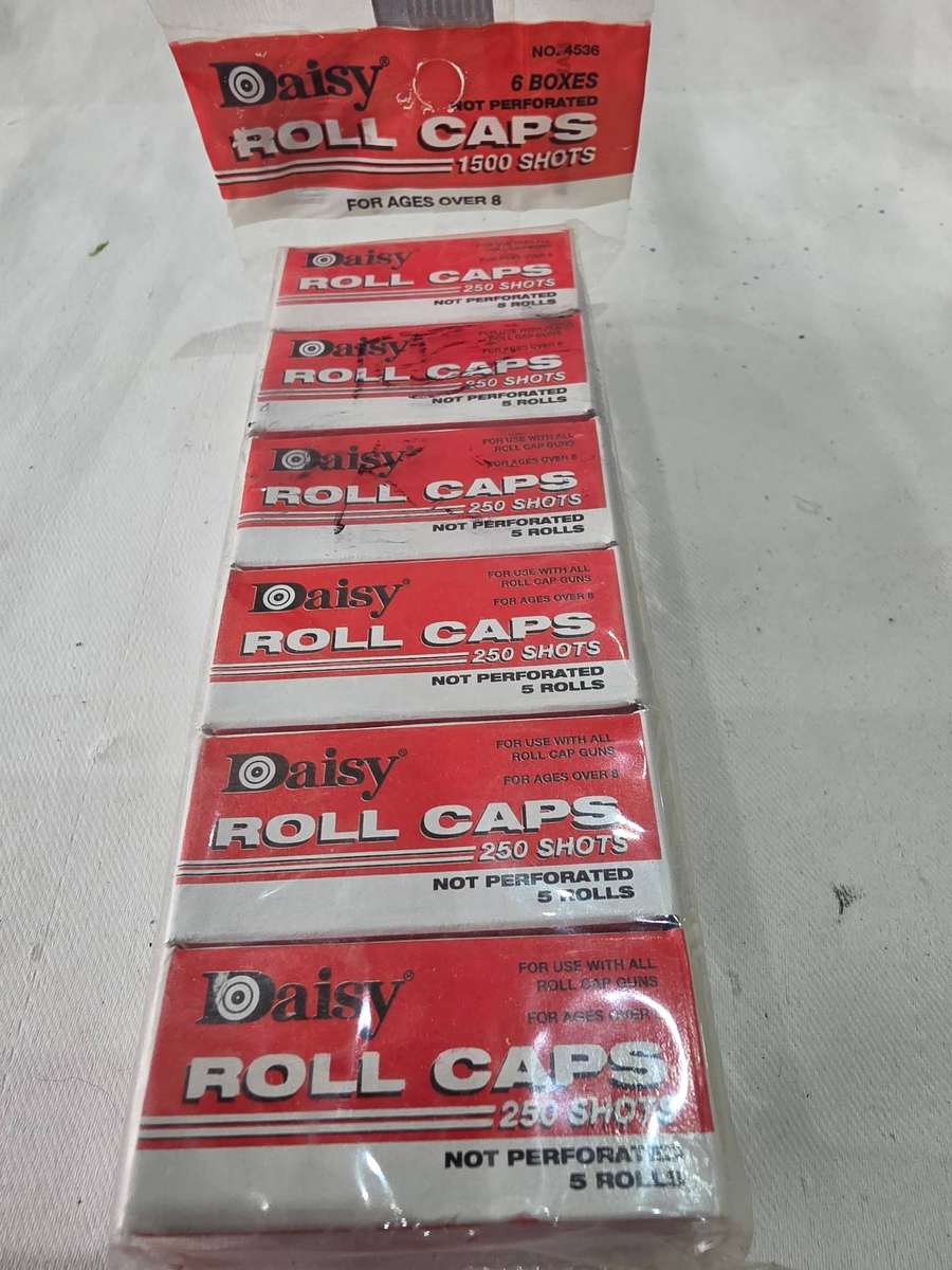 6 BOX DAISY ROLL CAPS*(250 SHOTS IN A BOX)