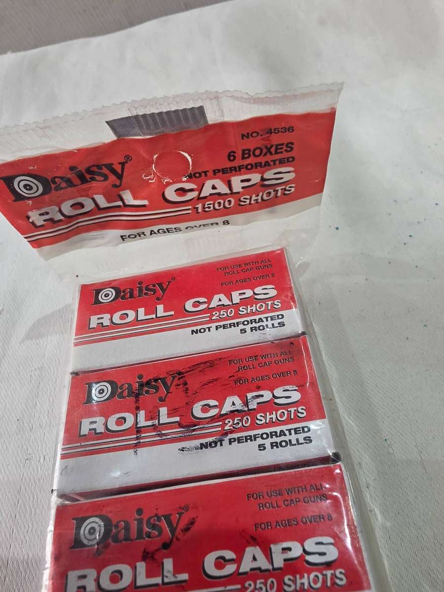 6 BOX DAISY ROLL CAPS*(250 SHOTS IN A BOX)