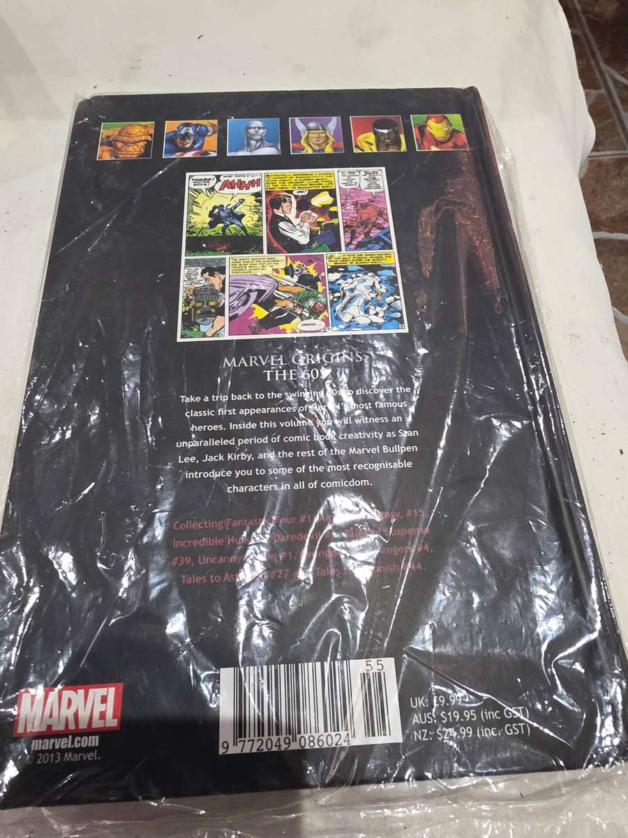 MARVEL SUPERHEROES HARDCOVER COMIC (MARVEL THE ORIGINS THE 60'S)