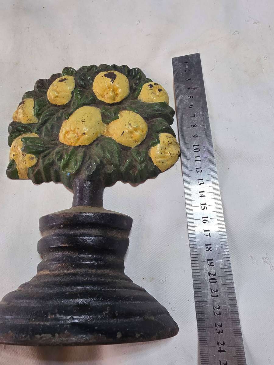 CAST IRON ORCHID DOOR STOPPER