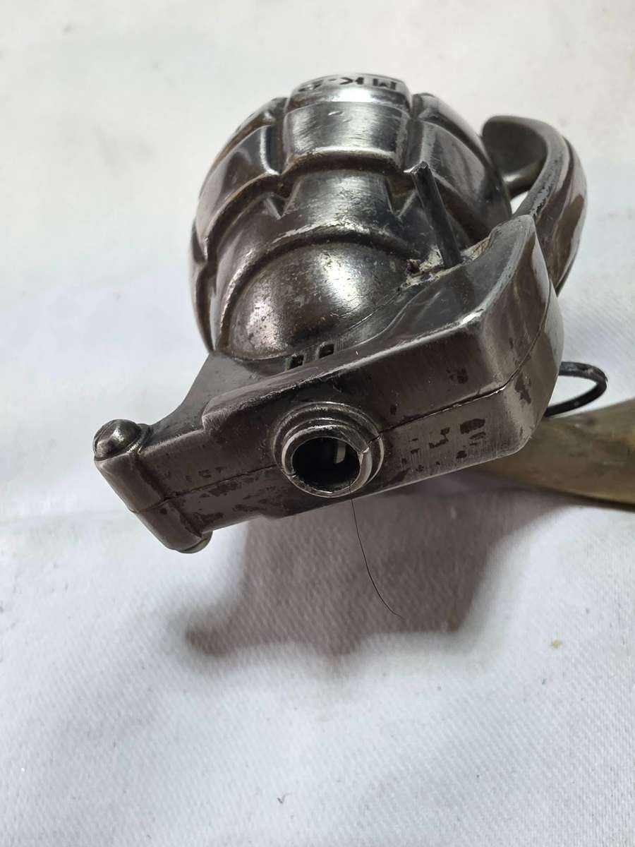 SOME SORT HAND GRENADE METAL ITEM( CIGARETTE LIGHTER?)