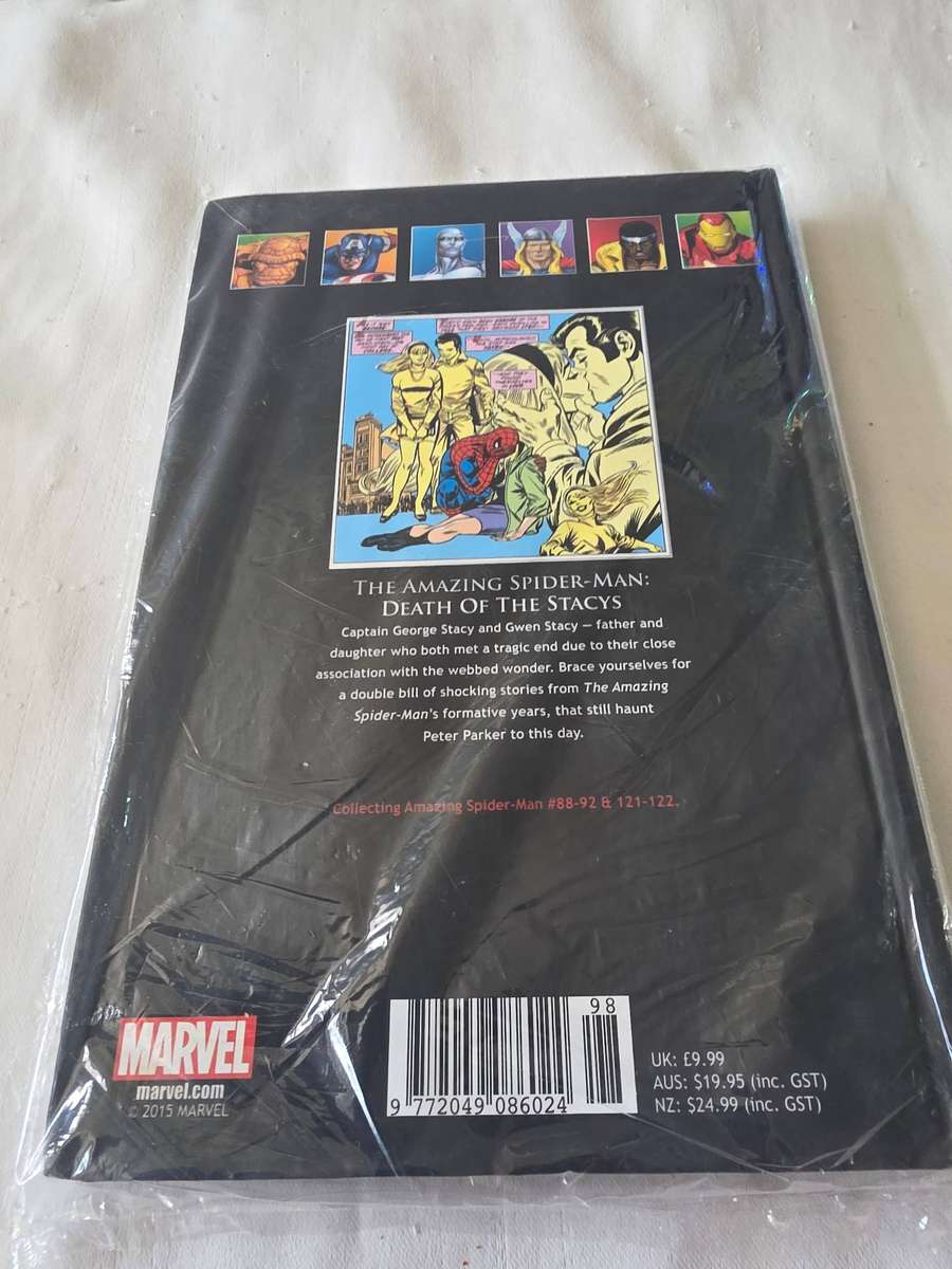 MARVEL SUPERHEROES HARDCOVER COMIC (SPIDERMAN DEATH OF STACYS)