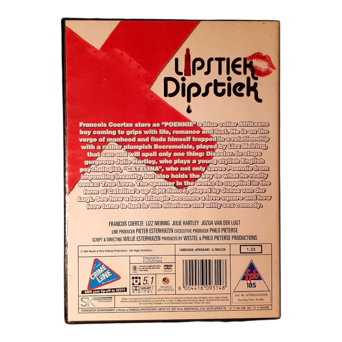 Lipstick Dipstiek  DVD Goeie Toestand Afrikaans