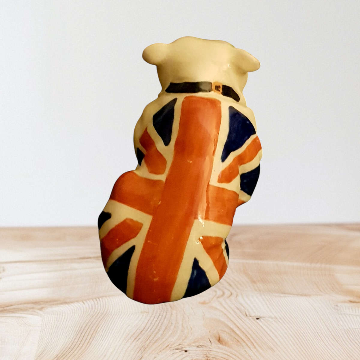 Small Royal Doulton Bulldog Draped in Union Jack - c. 1941